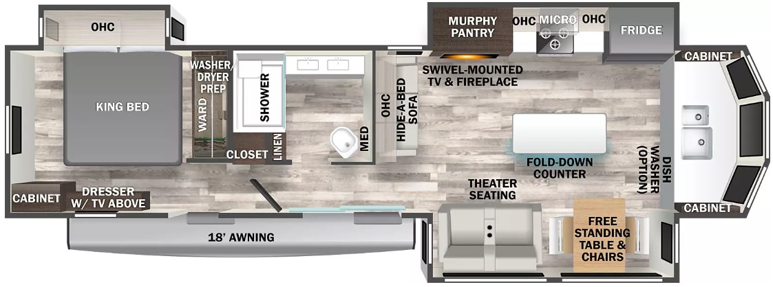 <p>The 40CFK2, Front Kitchen model features a huge kitchen area for the chef in your family and generous rear bedroom away from drive-by road noise.<br></p>