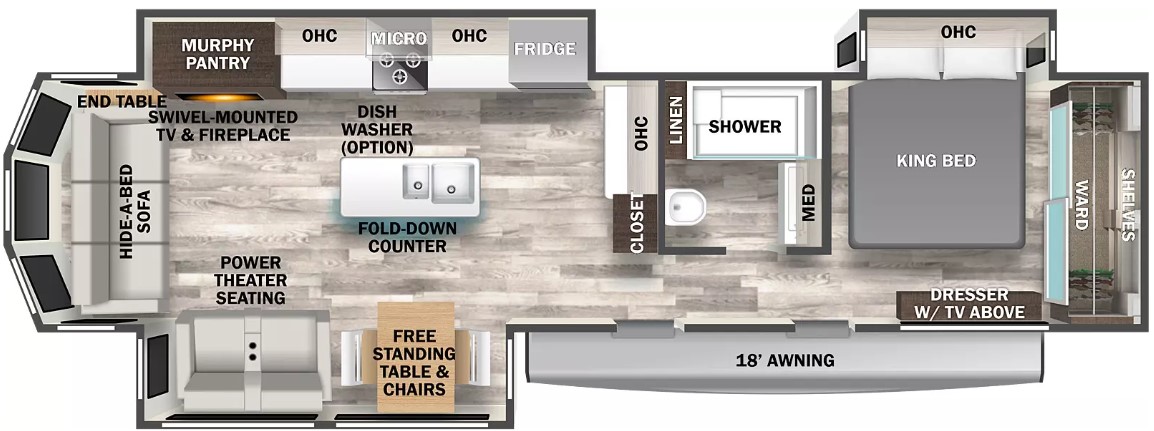 <p>Our 40CRS floorplan is the reverse of the 40CCK. Where ever your view is, we have the floorplan for you.<br></p>